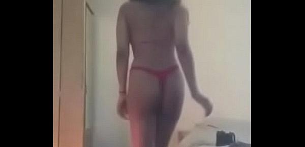 Sexy Muslim girl strips